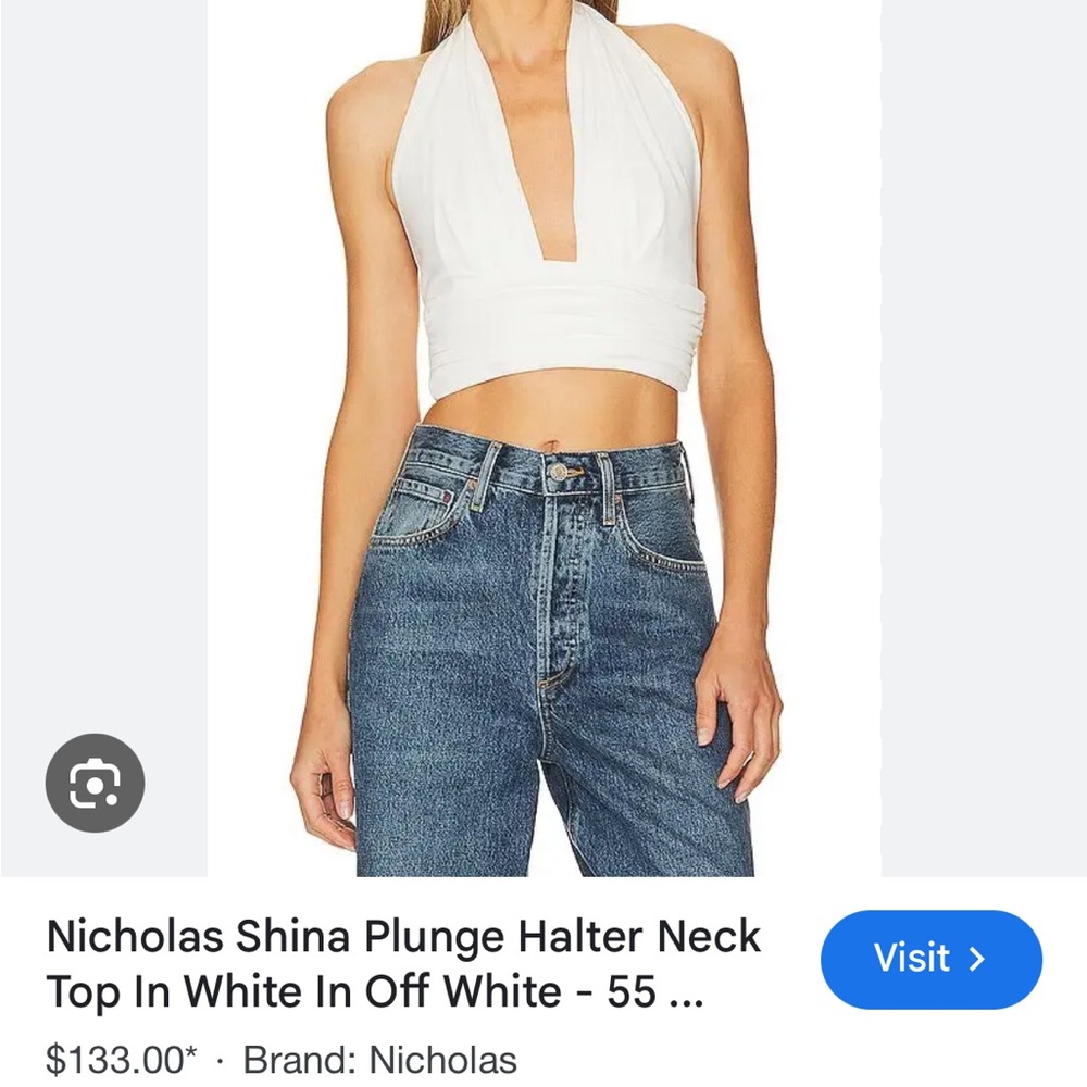 White Halter Bralette